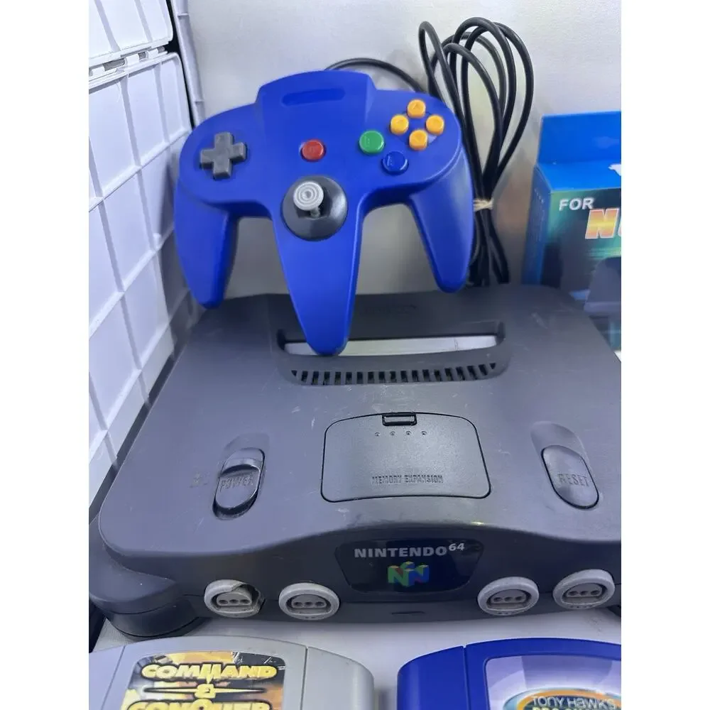 Nintendo 64 N64 Console Bundle w Controller Power Supply AV Cord 3 Games Retro